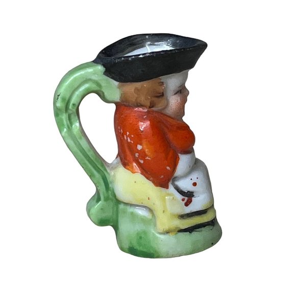 Vintage Miniature Toby Jug PItcher Creamer Colonial Woman Japan - Picture 4 of 6